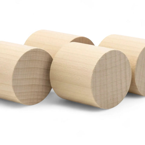 Virnastatud 60 × 50 mm puidust silindrid