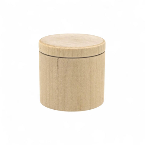 50 x 47 mm ümar treitud puidust karp