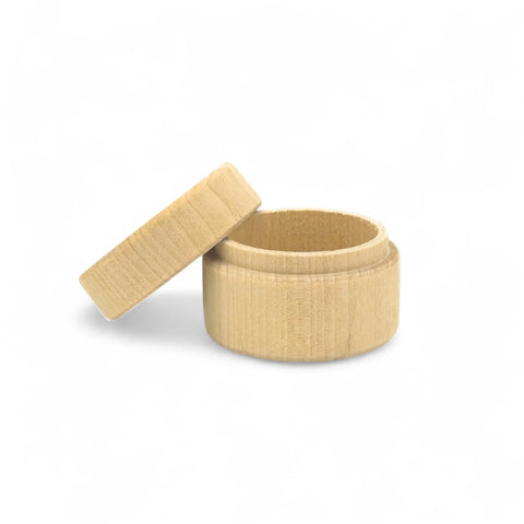 60 x 43 mm treitud puidust karp täpselt sobiva kaanega