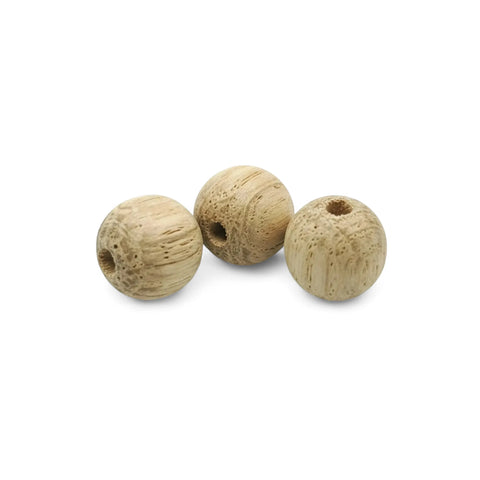 12 mm valgest tammepuust helmed