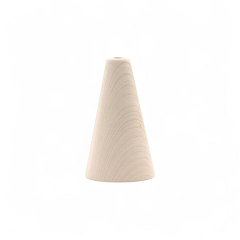 30 x 50 mm turned wooden cone