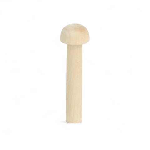 6 × 30 mm kasepuit Seenekujuline telg pulgad