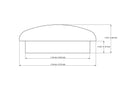 tehniline joonis: 16 mm seenekujulised nuppkorgid koos dimensions