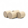 four 15 x 15 mm birch puidust silindrid