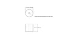 tehniline joonis: 15 x 15 mm puidust silindrid