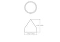 tehniline joonis: 30 mm väike puidust dome katted