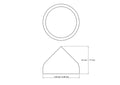 tehniline joonis: 60 mm puidust dome katted