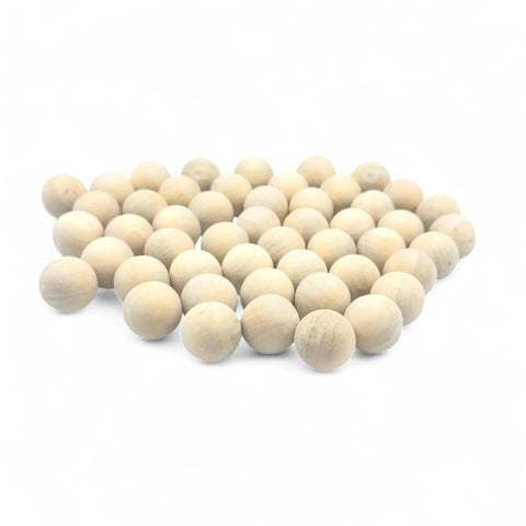 18 mm lihvitud kasepuit kuulid