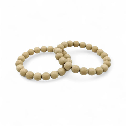 Bracelets -st White tammepuit pärlid