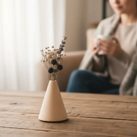 40 x 60 mm treitud puidust koonused kasutatud kui Dekoratiivne mini flower vase