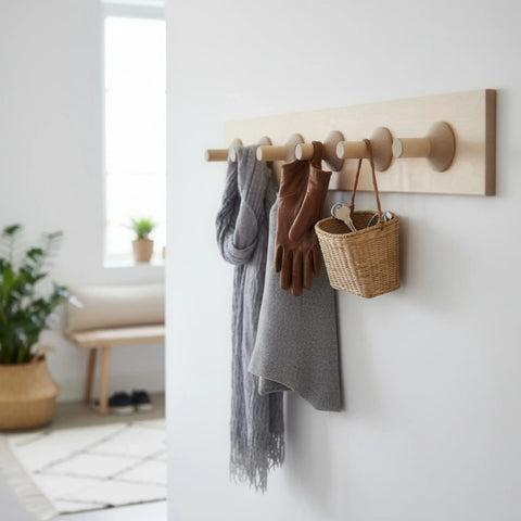 49 x 52 mm puidust coat rack pulgad kasutatud kui coat rack konks