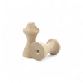 Backside  44 mm treitud puidust spindle style mööblinupp koos mounting hole