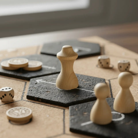 44 mm treitud puidust cabinet nupud kasutatud kui board mäng pieces