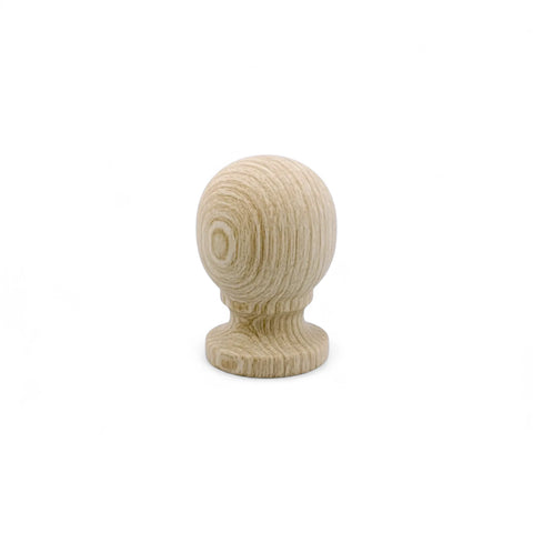 33 mm ümar oak puidust mööblinupp