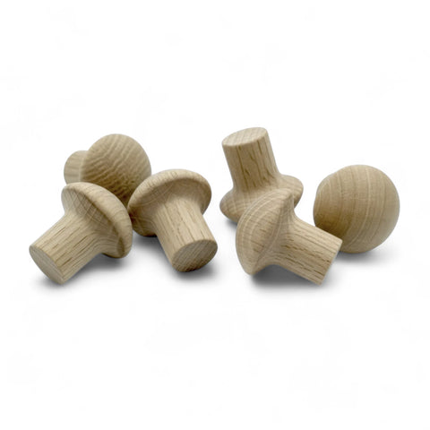 Backside  29 mm Seenekujuline oak puidust mööblinupp