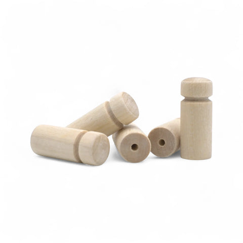 Backside  33 mm treitud puidust pulgad mööblinupp koos holes
