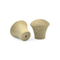 Backside  30 mm flared oak puidust mööblinupp koos holes