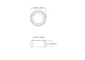 tehniline joonis: 36 mm birch puidust salvrätik rõngad